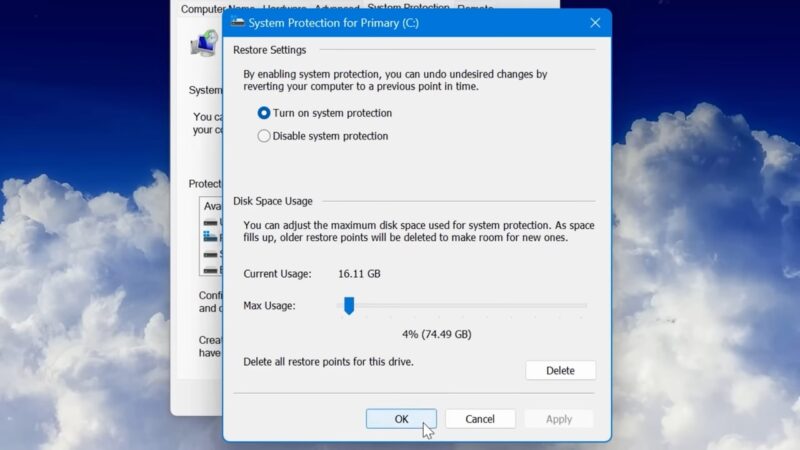 System Restore is a feature in Windows