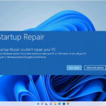 Startup Repair Couldn't Repair Your PC - how to fix